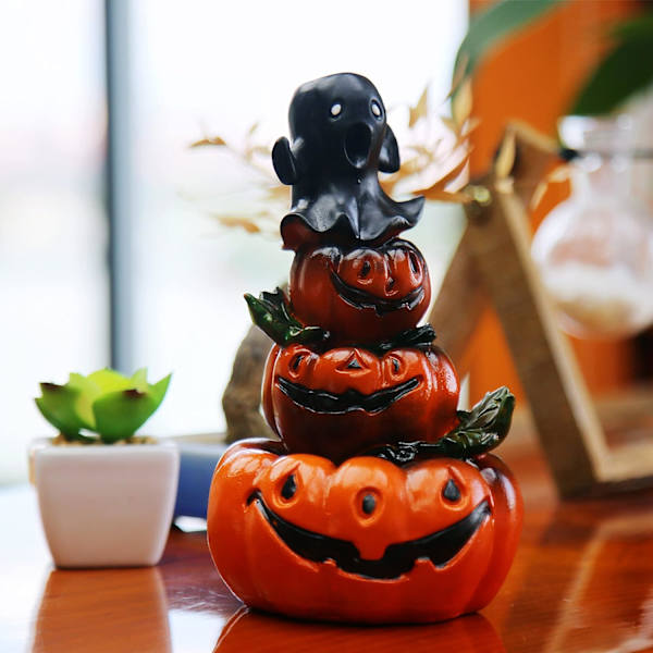 Ny Kreativ Græskar Tilbageflow Røgelse Brænder Halloween Vandfald