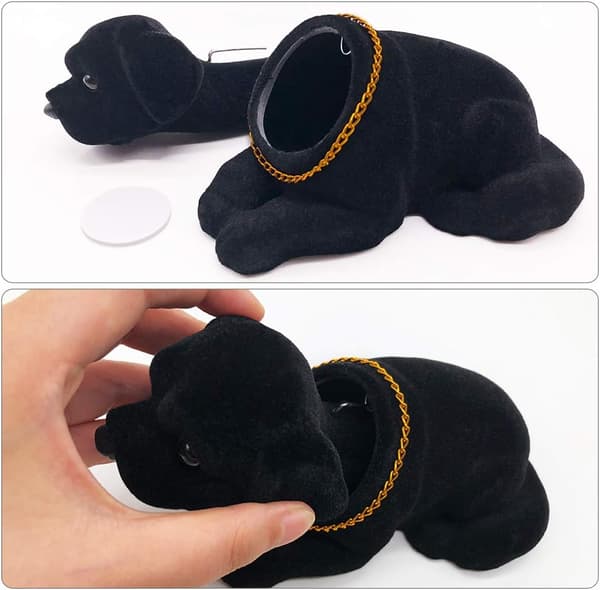 Bobble Head, Bildekoration Nickande Hundprydnader Hög Emulering