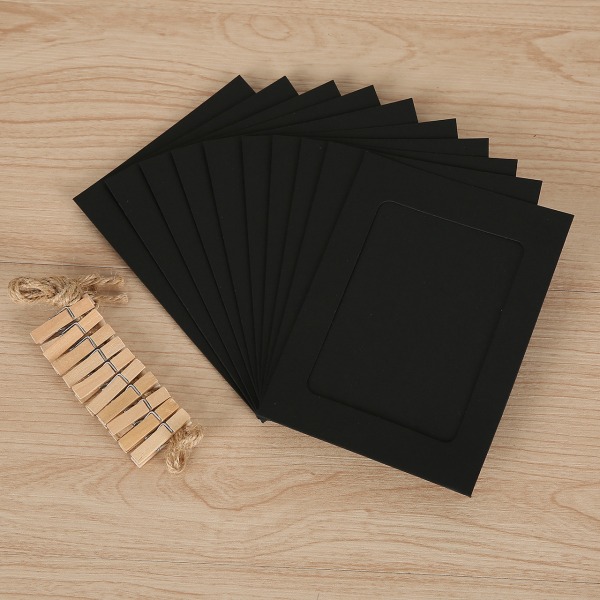 30 stk 4x6 tommers Kraft papir hengende fotorammer DIY veggdekor med