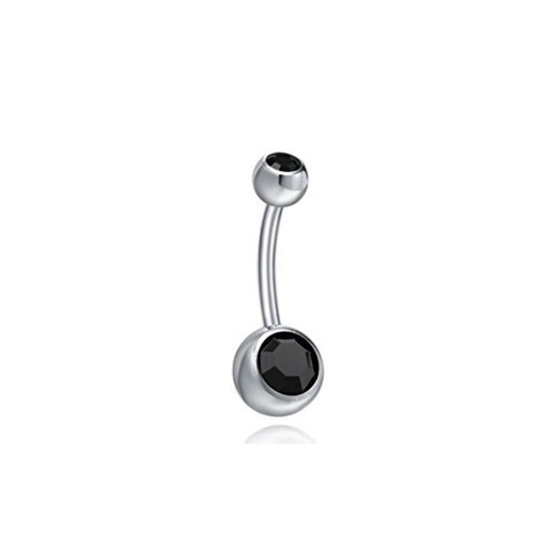 14G Navlepiercing, G23 Massiv Titanium Navlepiercing, In