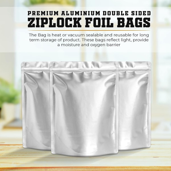 55 7x10 tommers Mylar-poser for matlagring, Mylar vakuumposer Myla