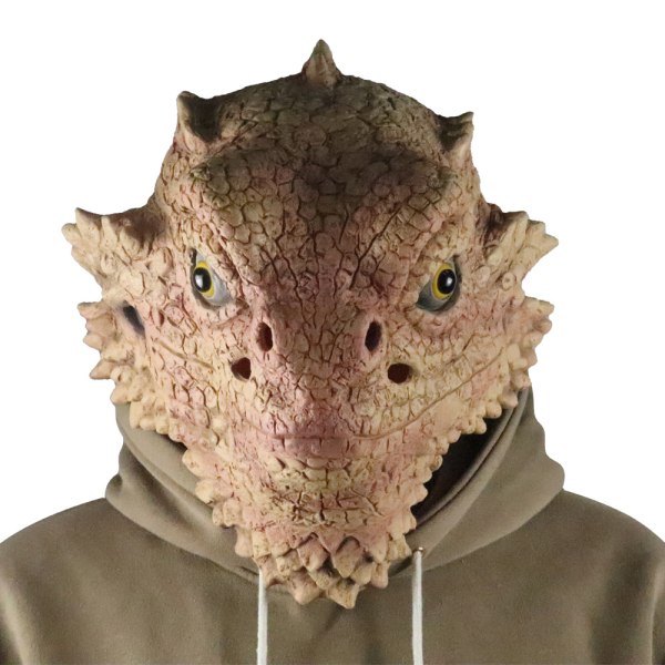 1 Adult Desert Spiny Lizard Mask Animal Head Mask