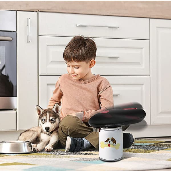 1 Kitchen Mama elektrisk dåseåbner med One Touch Auto Start og