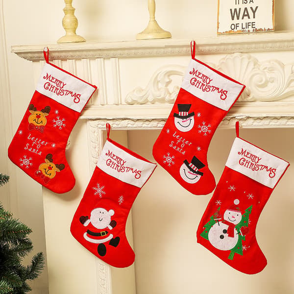 4-pack julstrumpor, stor julklappstrumpa, perso