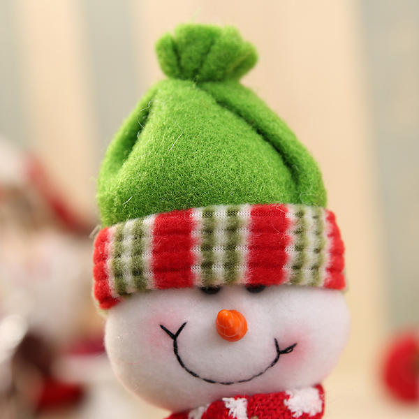 3 delar juldekorationer tomte, snögubbe, rödvin Ja