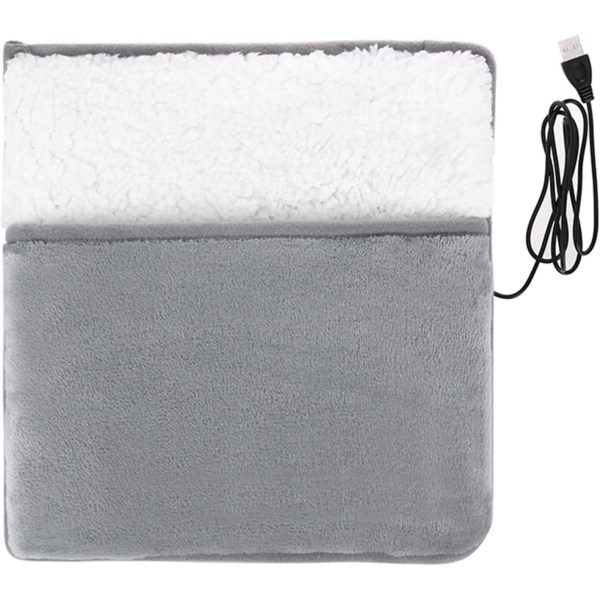 Flannel USB-stikfodvarmer vinter kontor fodvarmer sko