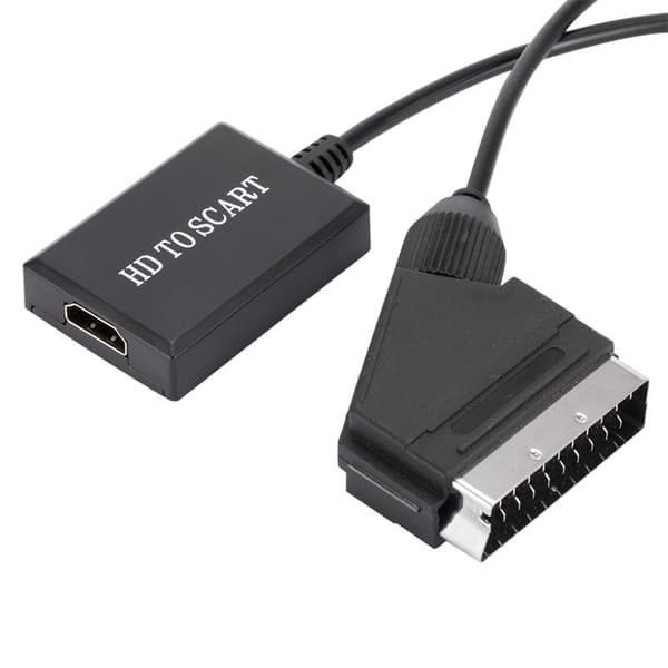 Ny hdmi til scart konverter 1080P hd hdmi til scart videoadapter