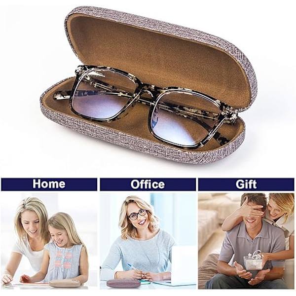 Hard Shell Glasses Case, Unisex Portable Eyeglasses Protective C