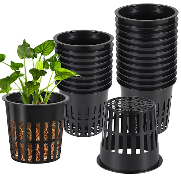 40 stk. Hydroponiske kurve i plast, genanvendelige hydroponiske plantepotter