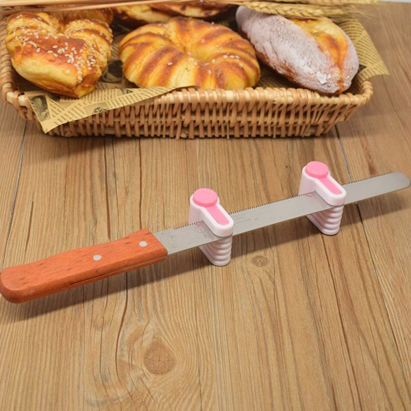 2 sett DIY kakenivå slicer brødkutter justerbar 5 kanapeer