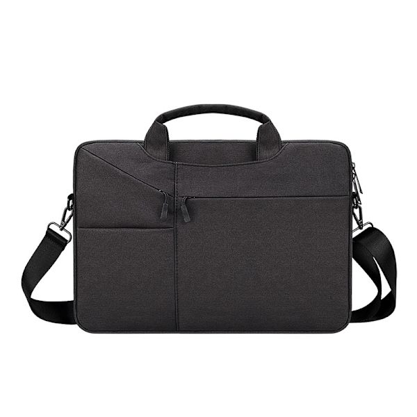 Handhållen axelväska för bärbar dator 13,3-15,6 tum Black 15.6 inch
