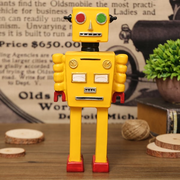 Retro Robot Model Ornamenter Hjem Vindue Dekorationer (Blå)