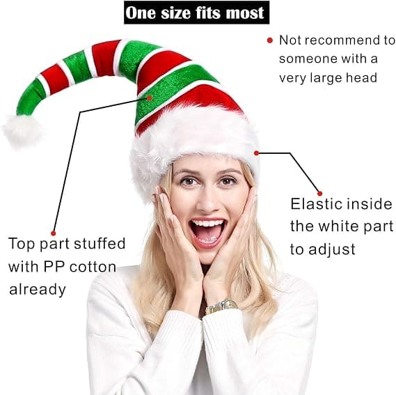 Jule Ugly Sweater Party Elf Hat - Juleånd Hat for