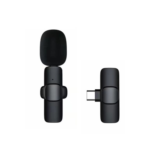 Trådlös Lavalier-mikrofon, minimi-mikrofon för iPhone/Android