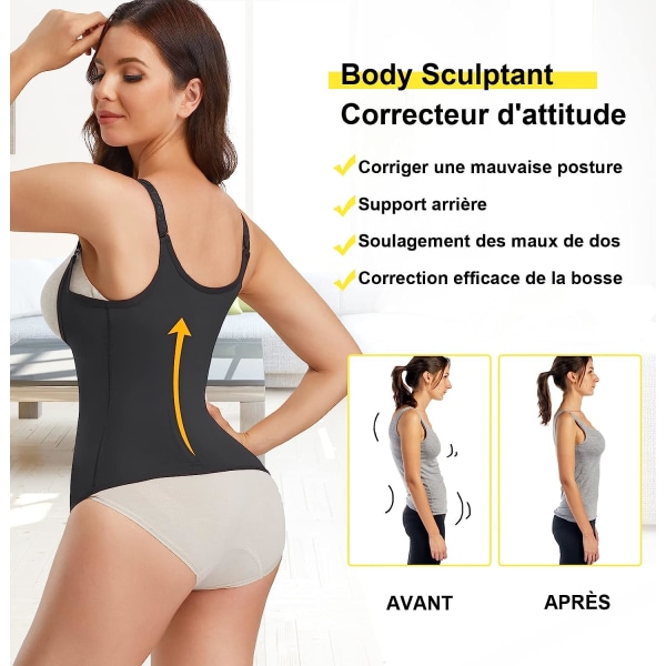 Kvinde flad mave slankende usynlig body shaper -M