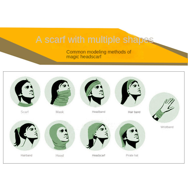 7-pack multifunktionell sportmask