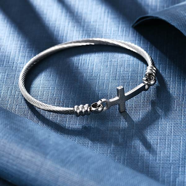 Rustfritt stål side horisontal lateral kors vridd kabel brac