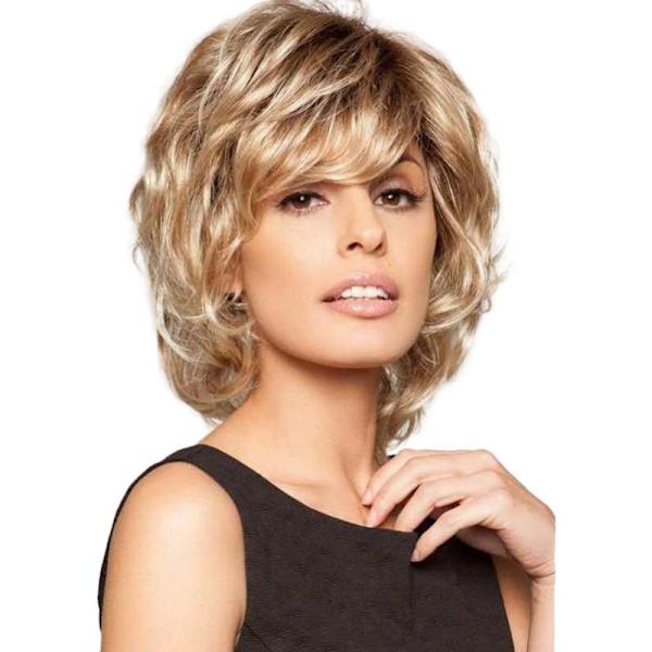 Pitkä niskaperuukki, ruskea, vaalealla balayage TOYS, Ruskea
