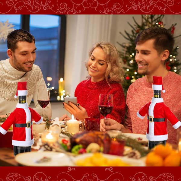 8 sett med juleflaskeposer til vinflasker G