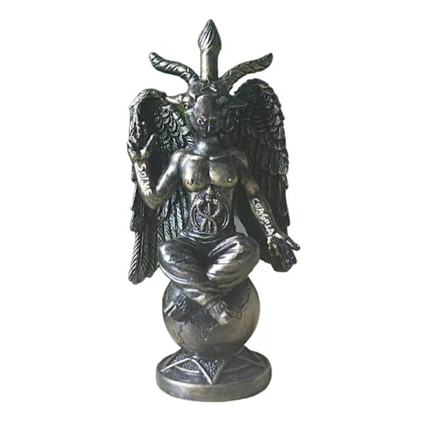 Antik Gede Statue Resin Håndværk Skulptur Ornament Hjem Indretning G