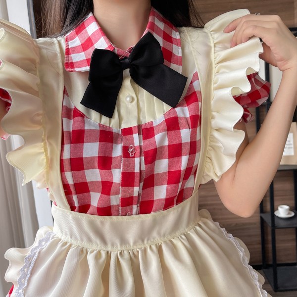 Naisten tyttöjen suloinen Lolita-mekko Prinsessa lyhyt hame Cosplay-neito