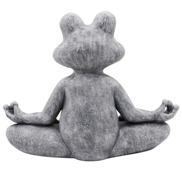 Zen Mediterende Yoga Frosk Hage Statue Gave, Juledekor, In