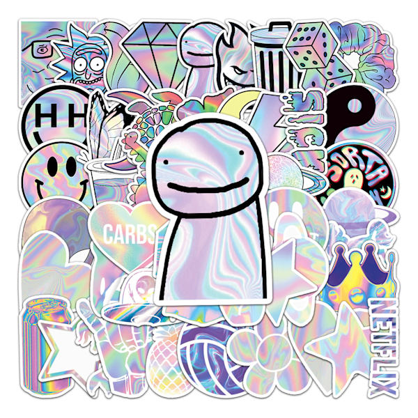 150 kappaletta holografisia lasergraffititarroja DIY vedenpitävä