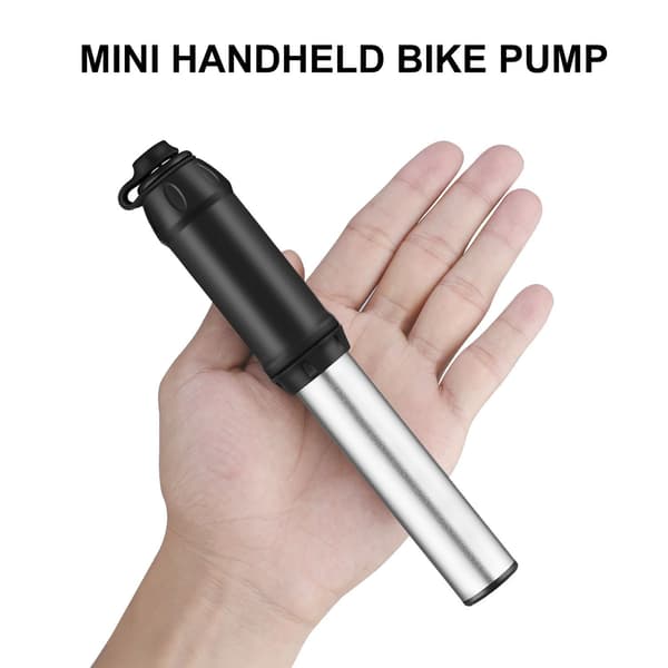 1 stk. Mini cykelpumpe [140PSI], Sort til MGM og Schrader, let