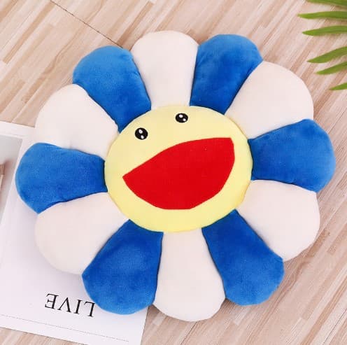 Kukkapehmolelu, pehmeä ja mukava auringonkukkatyynyn väri