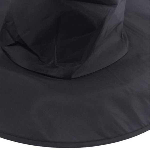 Satin-mjuk svart häxhatt festtillbehör (2-pack-L)