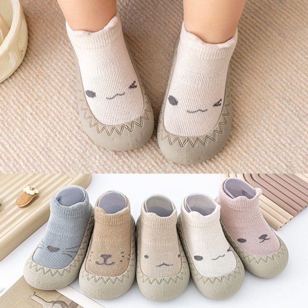 5PCS Baby Walking Shoes med mjuk sula och grepp för pojkar och Gi