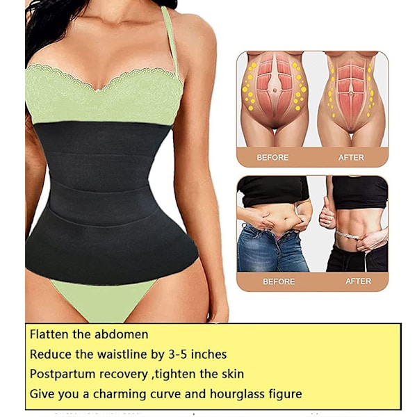Midjetränare Shaperwear Elastiskt Bälte Kvinnor Slankning Tummy Wrap