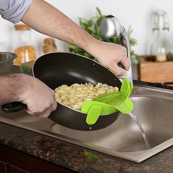 Klippbar sil för kastruller, pastasil, silikonsil, Ha