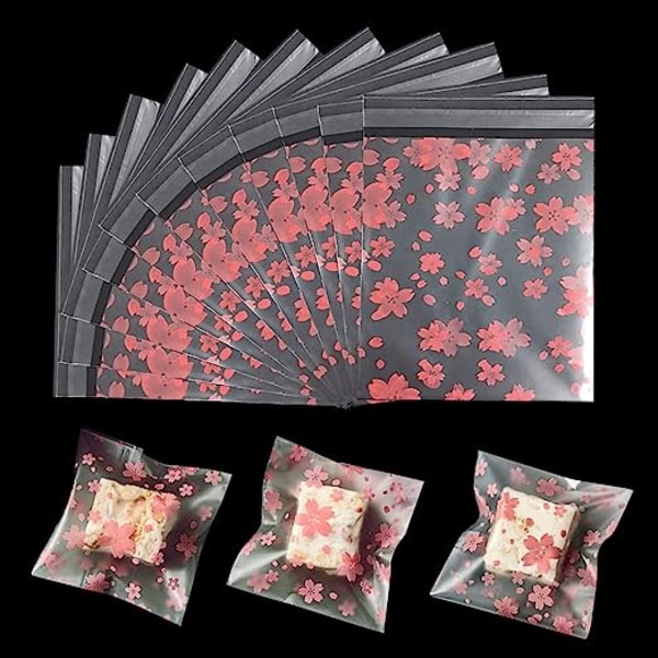 200 Pieces (5.5×5.5cm)Cellophane Bags Self-adhesive Cookie Bags