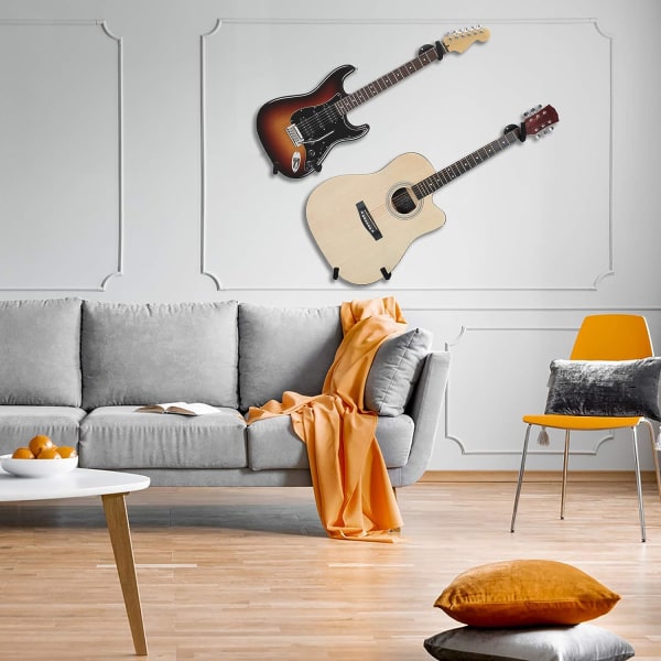 Väggmonterad gitarrhängare