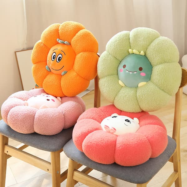 Halloween Pumpa Kudde Blomformad Kudde Mjuk Blom Cushio