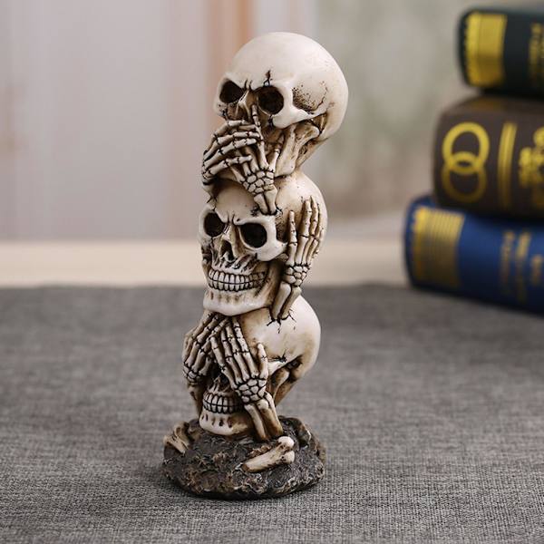 Kuule-ei Näe-ei Puhua-ei Paha Kallopatsas Veistoshahmo Skele