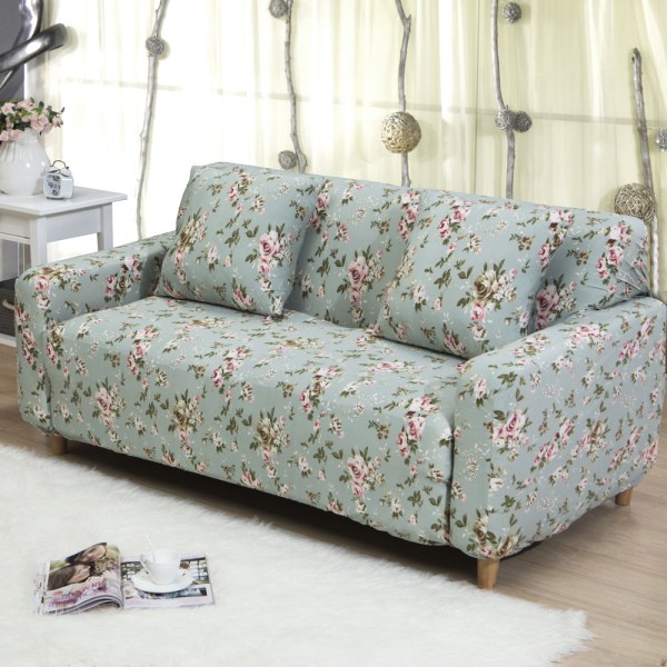 Stretch Soffaöverdrag Tryckt Soffaöverdrag Fåtöljöverdrag för Soffor Elastiskt Universal Möbelskydd med Kuddfodral - Stil 21 X-Large