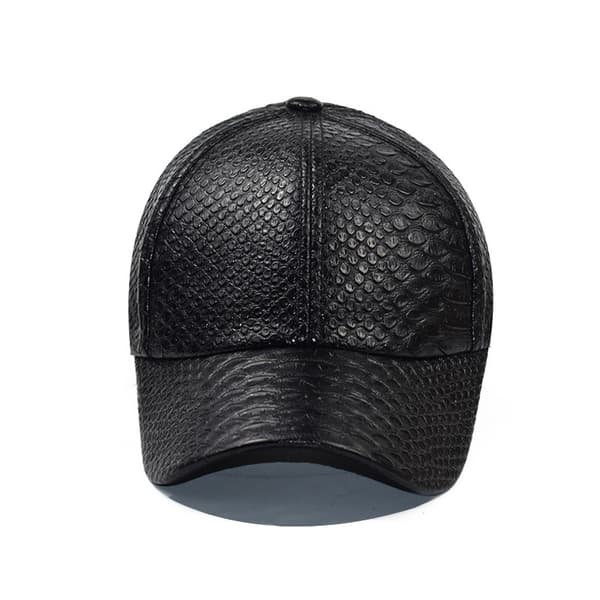 Kvinners høst vinter visir caps koreansk versjon snakeskin pu leat