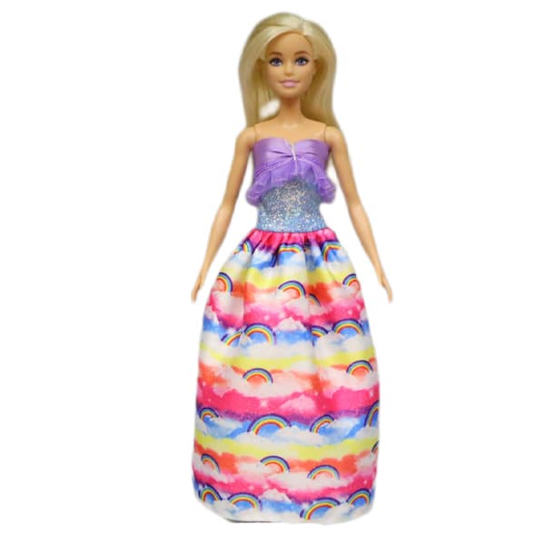 6 st 30cm Barbie mode bröllopsklänningar klänning set