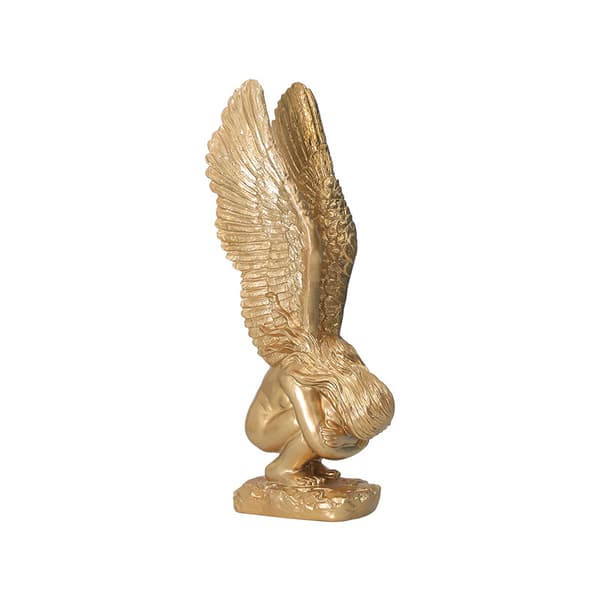 Religiøs havefigur, mindesmærkeengel og forløsningsstatue, P