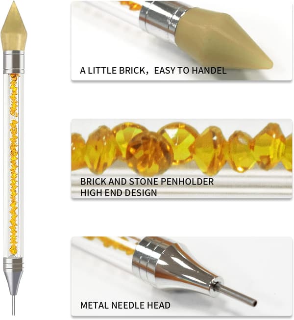 2-delt sæt med specielt designede tilbehørssæt til diamantmaleri Color2