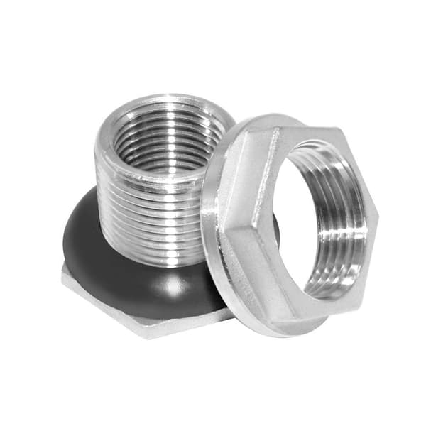 Rostfritt stål 1/2\" FPT Bulkhead Tank Fitting