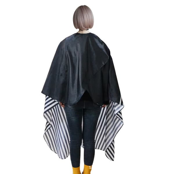 Frisørkappe, Silikon barberkappe, 100 % polyester, lys a