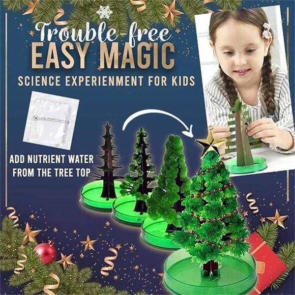 2 st Magic Growing Crystal Christmas Tree, Magical Growing Arti