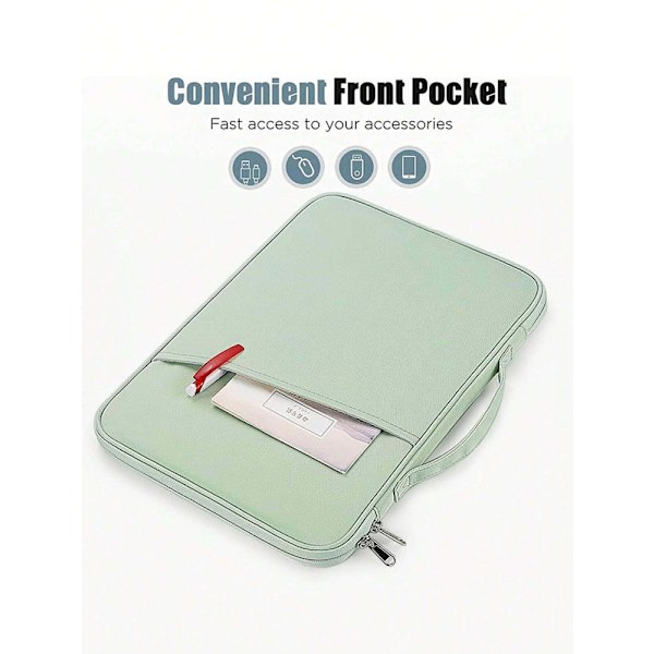 Tablet 10-13 tommer computer taske med lommer - Hvid 12.9-13 inch