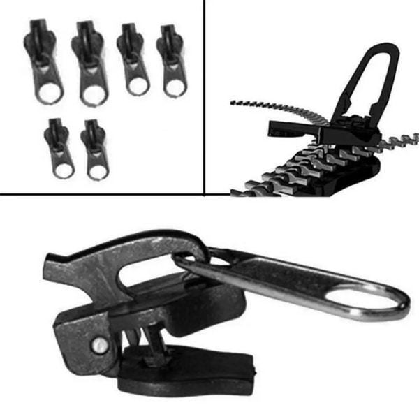 60 stk Universal Instant Zipper Instant Fix Zipper Reparasjonssett Rep