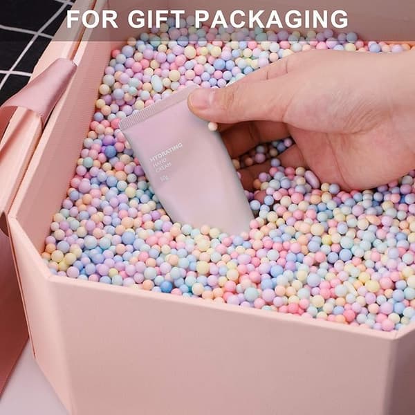 Återanvändbar deluxe stor presentask med rosett - 21*21*12cm
