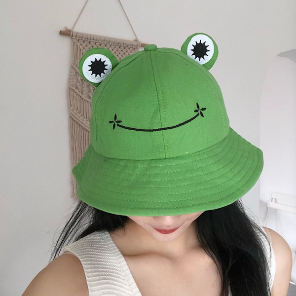 Våren sommar hatt kvinnlig fiskare hatt groda manlig version koreanska
