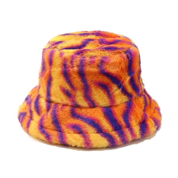 Pälsmössa Fluffig Bucket Hat Vinter Fiskarhatt för Kvinnor Flickor